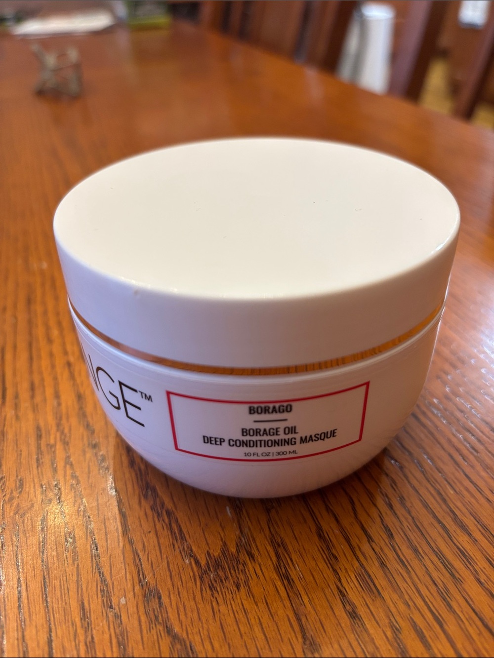 Lange Borago Borage Oil Deep Conditioning Masque - White with Red Accent